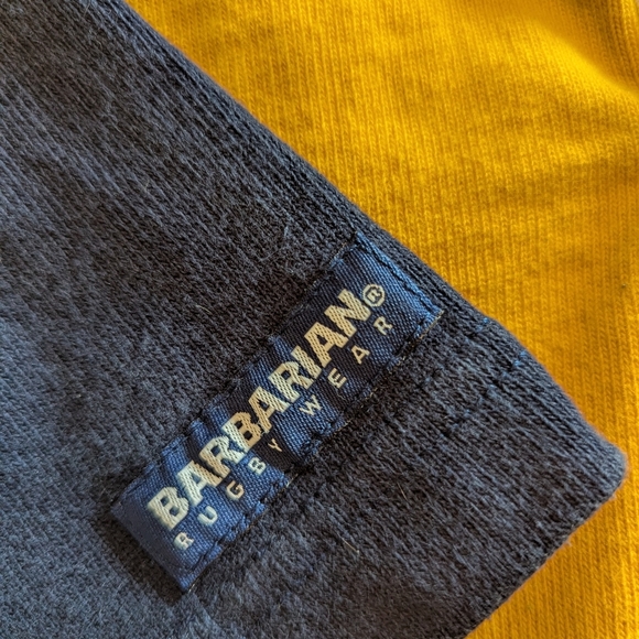 Barbarian Rugby Wear Shirt Short Sleeve Medium 100% Cotton - Picture 3 of 4